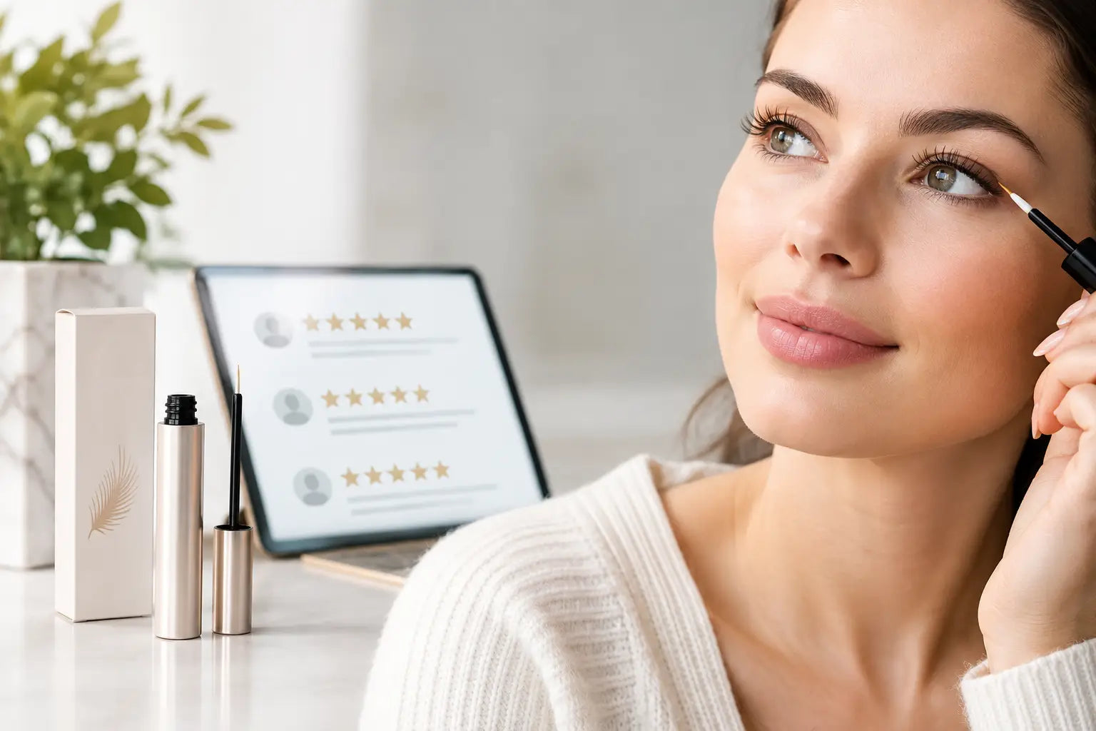 Wimpernserum Bewertungen richtig einordnen