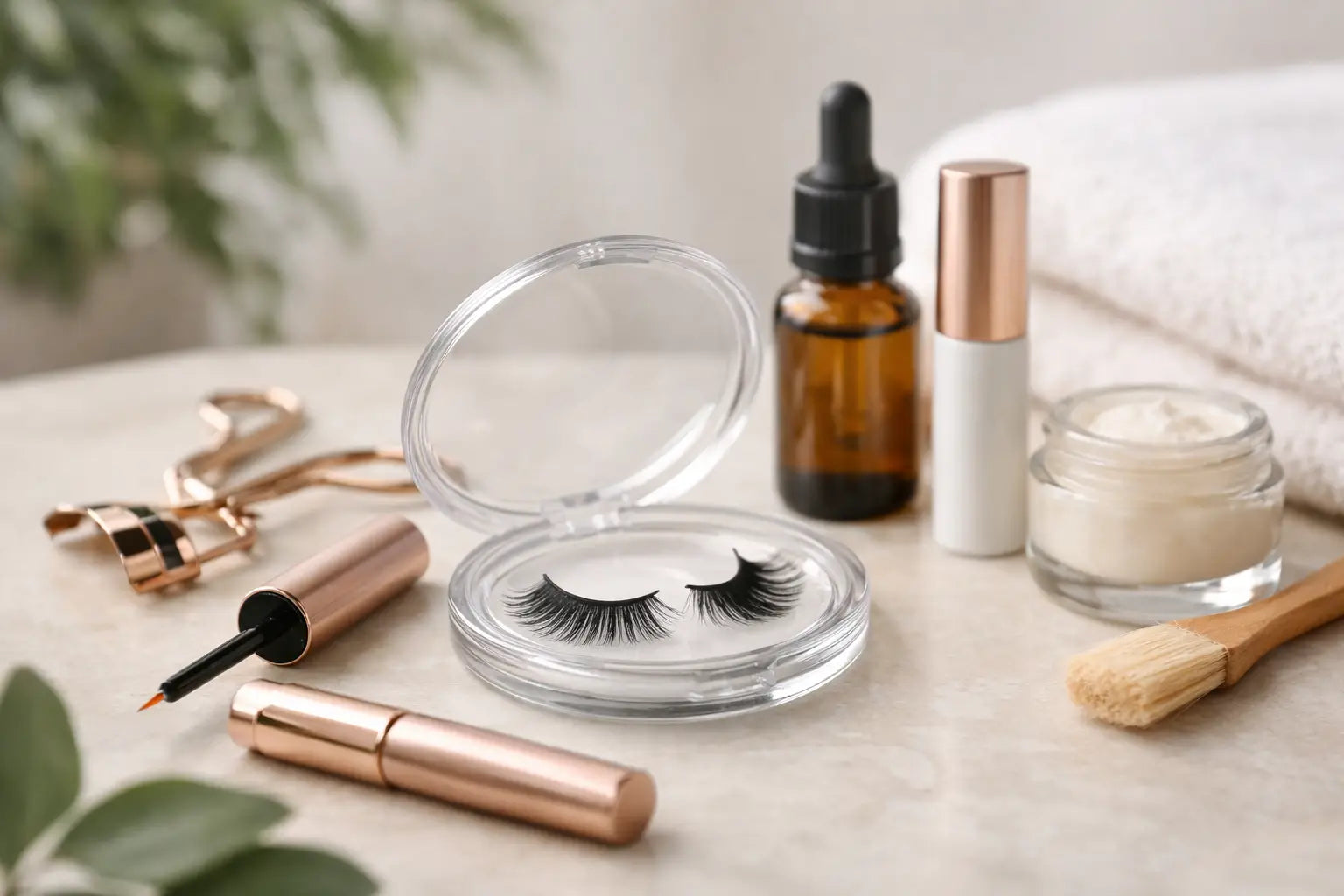 Natürliche Wimpernpflege für jeden Tag leicht