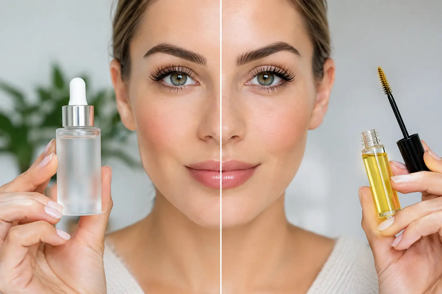Peptidserum versus Wimpernöl - was wirkt besser?
